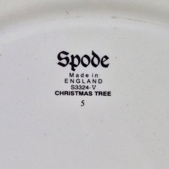 Spode "Cookies for Santa" Christmas Tree Dish 10.5" Diameter Made in England - Picture 9 of 12